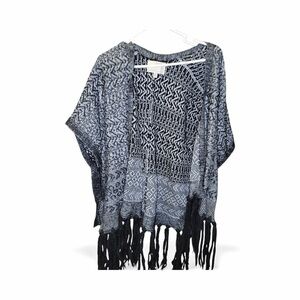 Banana Republic Heritage Collection Fringe Cape sweater XS/S